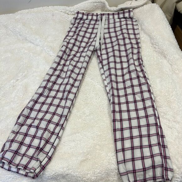 Victoria Secret PJ Set Long Sleeve VS Top & Pants Pink Plaid Pajamas Sz‎ XS - Picture 2 of 8